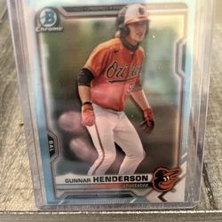 2021 Gunnar Henderson Sky Blue REFRACTOR 