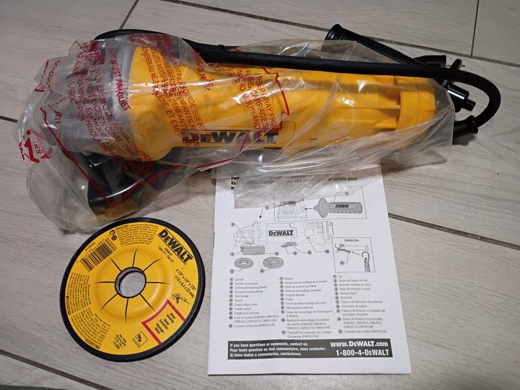 NEW DeWalt Small Angle Grinder