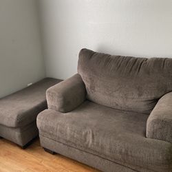 Oversized Chair-Ottoman