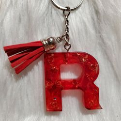 Personalized Letter R Key Chain