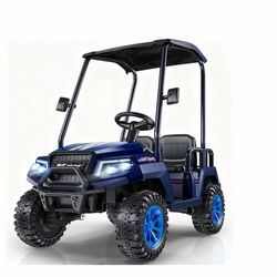 LIGIANT R9 24V Ride on Toys for Big Kids, 4-Seater Kid Car Golf Cart 4WD, Remote Control, Detachable Awning Spring Suspension, Music, Rechargeable