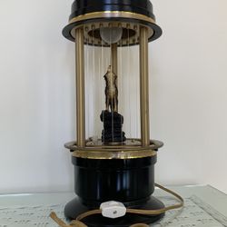 Vintage 1970s Wolf Mineral Oil Table Top Rain Lamp