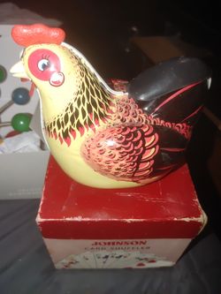 Vintage Egg Laying Chicken Toy