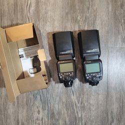 Two Yongnuo YN600EX-RT II Speedlites