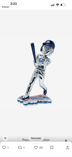 12” electroplated ohtani bobblehead