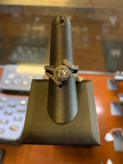 14K White Gold & Diamond Ring