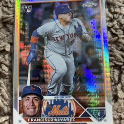 2023 Topps Chrome Francisco Alvarez RC Silver Refractor #203