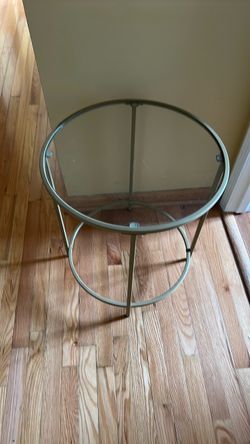 Glass coffee table