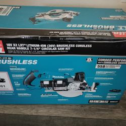 Brand new unused Makita Brushless Cordless Circular Saw 7 1/2" Tool Only