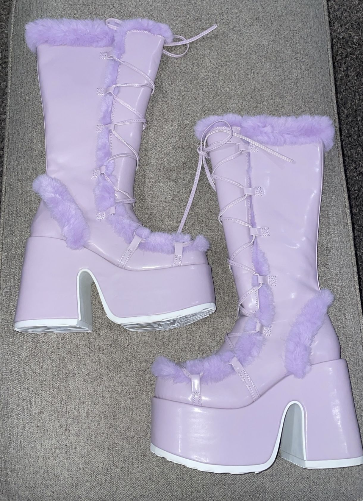 Demonia Lavander knee boots Size 10