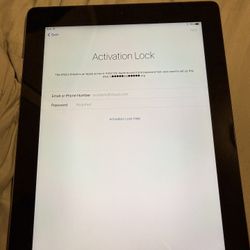 Activation Locked iPad 4th Generation 