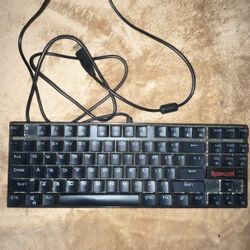REDRAGON RGB gaming keyboard with blue switches