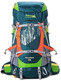 Makino 60L Waterproof Backpack with Internal Frame 5555 Cypress Green