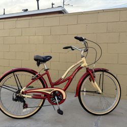 Raleigh Retroglide 7 Cruiser Bike – One Size – Comfort / Beach Bike