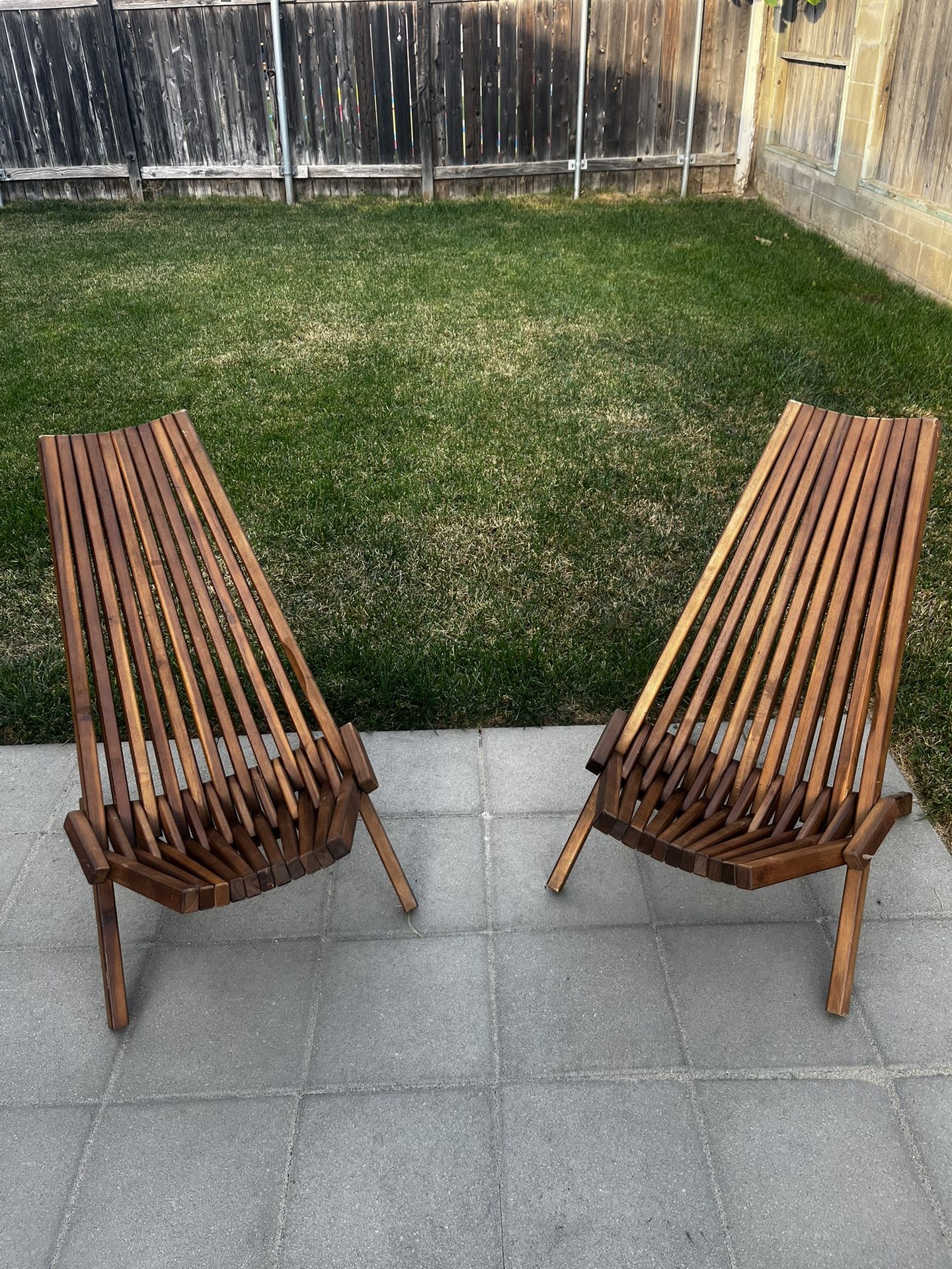 Melino Tamarock Folding Chairs (Pair)