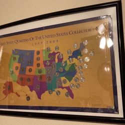 First State Quarters U.S. Map Collection (Framed)  