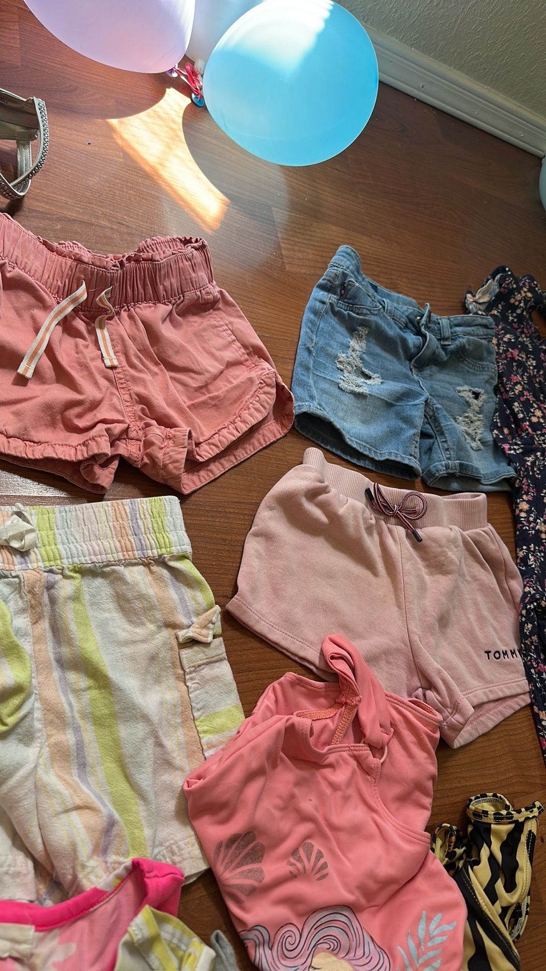 Shorts, Tshirts, leggings, dresses, swim wears , pants for 7-8 y