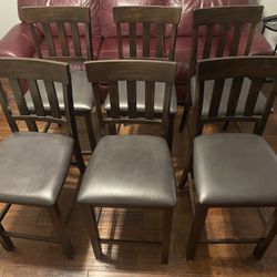 Signature Design by Ashley Haddigan Counter Height Stools (6)