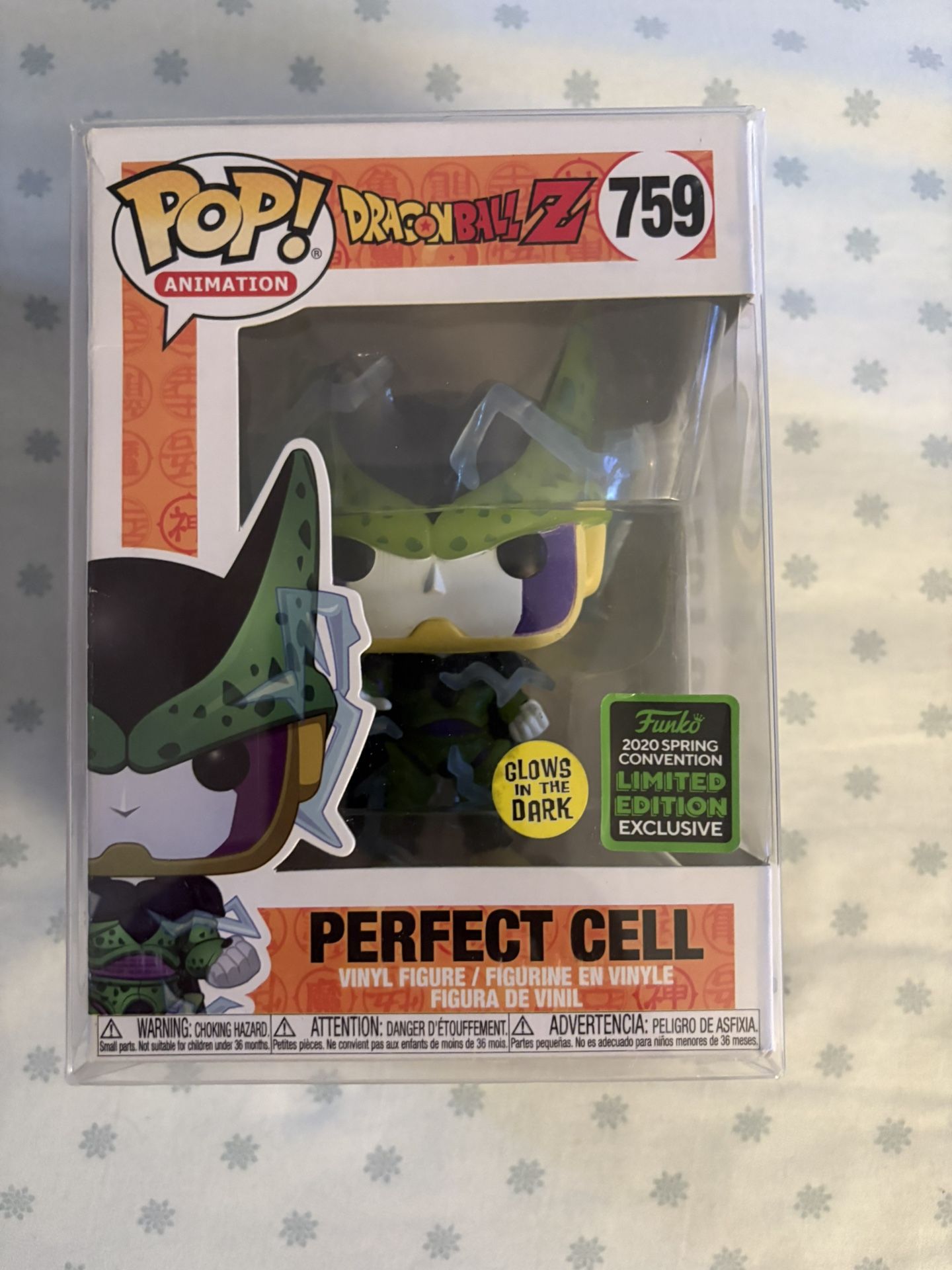 Funko POP! DragonBall Z: Perfect Cell #759 - ECCC Shared Sticker (Glows In Dark)