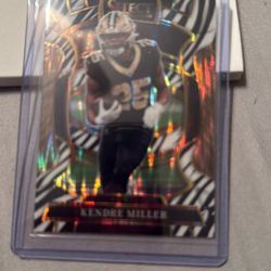 2025 Panini Select- Zebra Prizm Kendre Miller #4 SSP CASE HIT Saints N