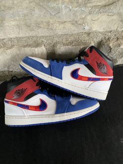Nike Air Jordan 1 Mid Multi-Color Swoosh—Size 9 Men’s—$35 FIRM