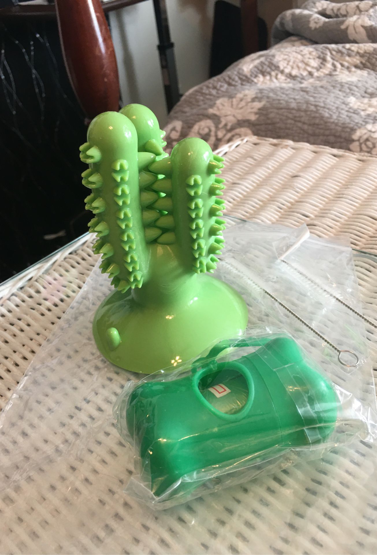 Dog dental chewy and poo bags
