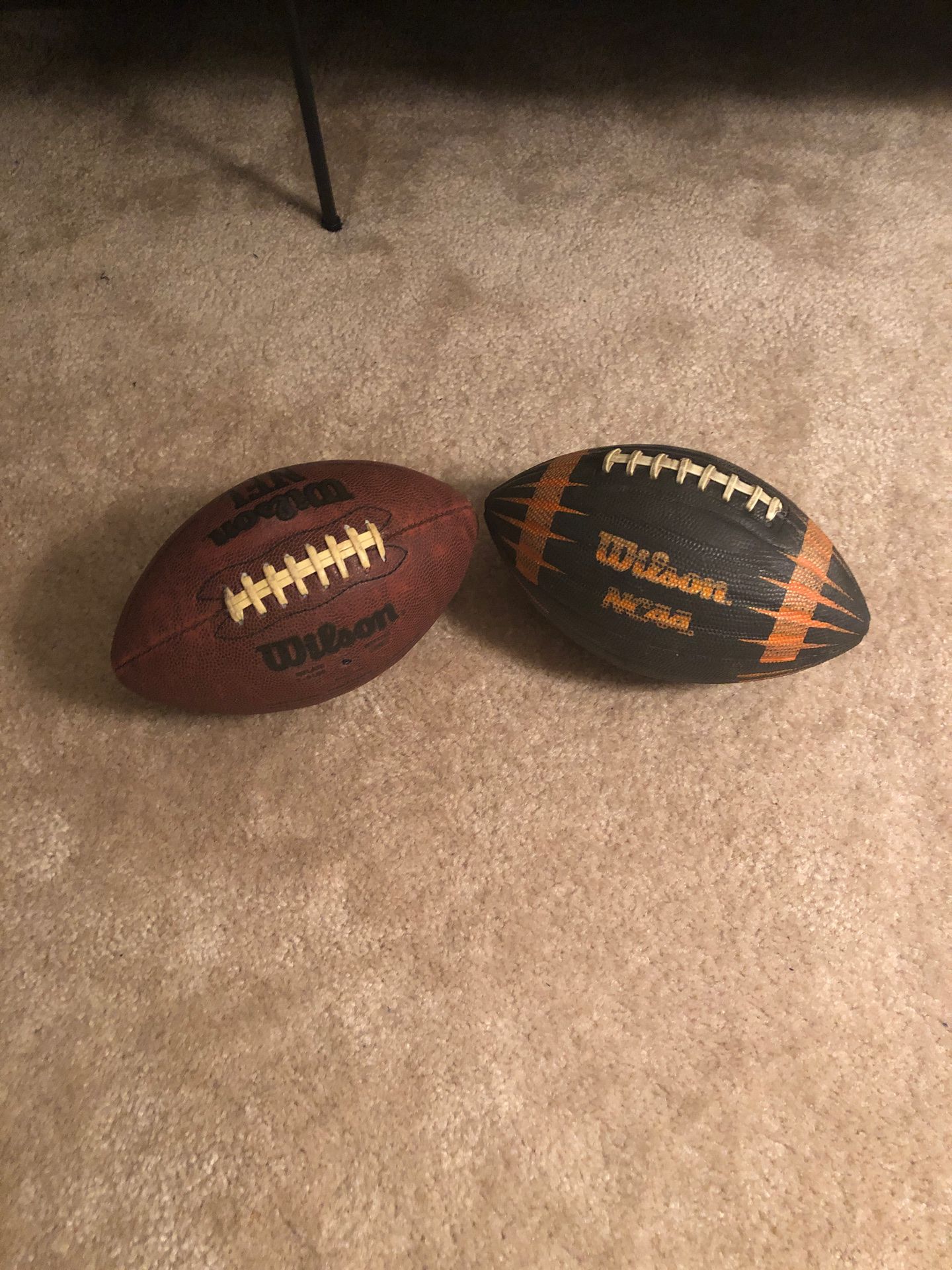 Old footballs
