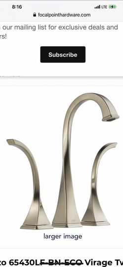 Brizo Vanity Faucet Brushed Nickel For Sale