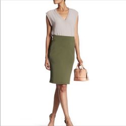 3 Colors Adrienne Vittadini exposed zipper slim skirt us 8 