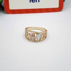Good Luck Gold-plated 3-colors 18k Ring #10