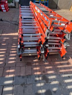Werner 16 ft. Fiberglass Extension Ladder (15 ft. Reach Height) with 300 lb. Load Capacity Type IA Duty Rating