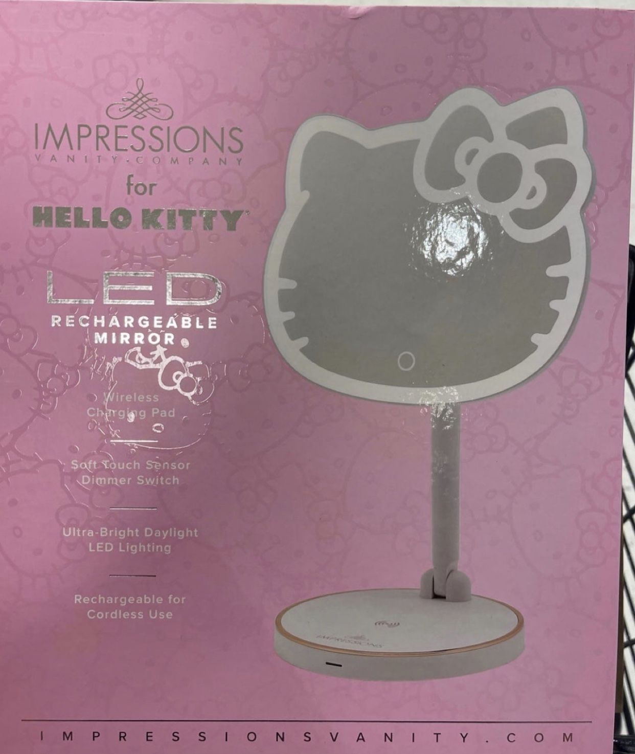 Impressions Vanity for Hello Kitty LED Rechargeable Makeup Mirror