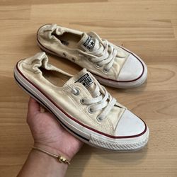 Converse Womens CT All Star Shoreline 537084F White Casual Shoes Sneakers Sz 8.5