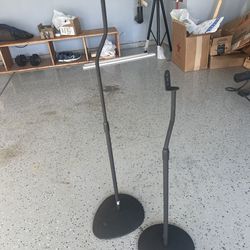 Adjustable surround sound system stands- 2 pack