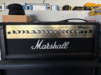 Marshall half stack guitar amp