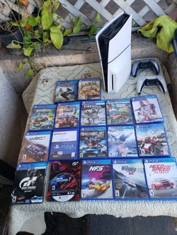 2 Steelbook Top Edition & 15 more racing games total 17 racing games 2 controller & PS5 Slim 1TB disc version 2nd edition combo all for $900 or Cash &