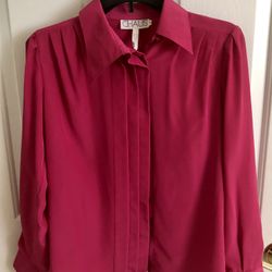 Beautiful red dress blouse Size 6