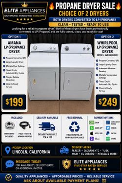 Propane converter dryer