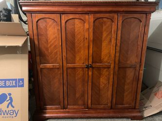 Cherry Wood Armoire / TV cabinet