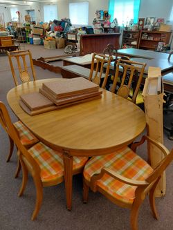 Dining table and chairs