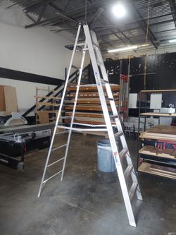 Werner 310 10ft Aluminum Stepladder 300lb Capacity