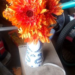 Vase With Flowers For Life