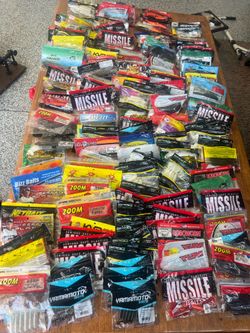 Bass fishing soft plastic lot