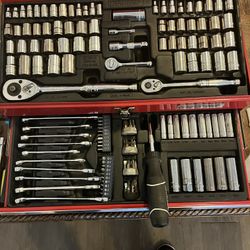 Tool Boxes And Lots Of Hand Tools (Standard And Metric)