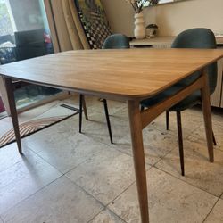 MUST SELL! 59” MCM Real Wood Table!