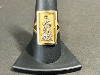 14k Virgin Mary ring