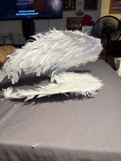 Halloween costume angels wings white