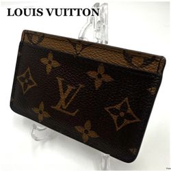 LOUIS VUITTON Monogram Reverse Porte Cartes Simple Card Holder M69161
