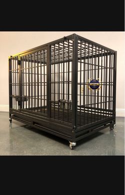 Dog pet cage kennel size 48” xl with grid and tray new in box