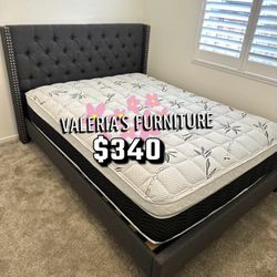 New Queen Bed Frames With Mattress